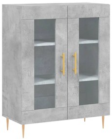 827776 vidaXL Servantă, gri beton, 69,5x34x90 cm, lemn compozit