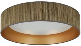 Brilagi - Lampă LED reglabilă VEGAS SHINE LED/24W/230V maro/auriu + telecomandă