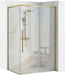 Cabina de dus SOLAR GOLD Brush 100x80cm