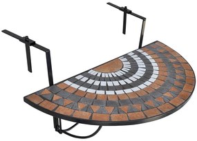 Masa pliabila pentru balcon-maro