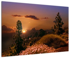 Tablou naturii cu apus de soare (90x60 cm)