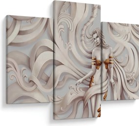Tablou - Zeița motiv floral (90x60 cm)