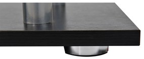 Homcom Bibliotecă cu Design Modern 4 Rafturi, Neagră, 80x30x145cm