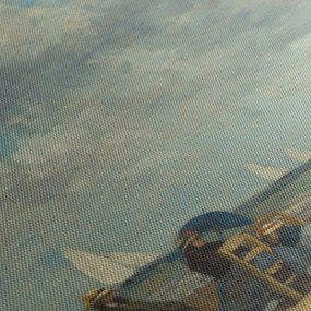 Tablou - Eugène Boudin, Beach  at Trouville, reproducere (90x60 cm)