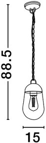 Pendul pentru iluminat exterior IP54 OMIKA