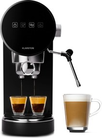 Klarstein Furore, aparat pentru espresso din oțel inoxidabil, compact, 20 bar, afișaj digital, 2 cești