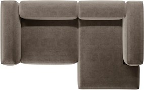 Colțar maro (cu colț pe partea dreaptă/cu șezlong) Bergamo – Cosmopolitan Design