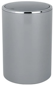 WENKO 22562100 - Coș INCA 18,5x25,5 cm gri/crom lucios