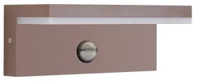 Brilagi-LED Aplică de perete pentru exterior cu senzor TESSI LED/10W/230V, maro, IP54