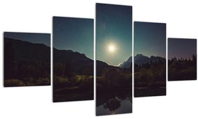 Tablou - cerul nocturn (125x70 cm), în 40 de alte dimensiuni noi