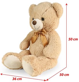 Rappa Urs mare de pluș Ron maro deschis cuetichetă, 78 cm