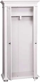 Dulap lemn masiv alb cu oglindă Ariana, 87 × 41 × 200 cm