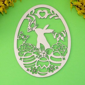 DUBLEZ | Decorațiune de Paște pentru fereastră - Iepuraș