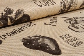 Covor Iuta Pentru Bucatarie Natura Fruits and Veggies