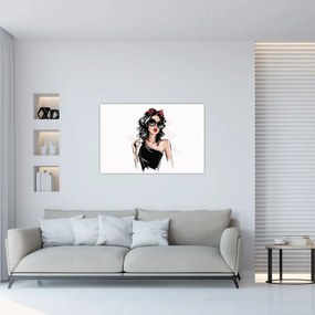 Tablou - Femeie de modă (90x60 cm)