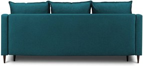 Canapea extensibilă cu spațiu pentru depozitare Mazzini Sofas Ancolie, turcoaz, 215 cm
