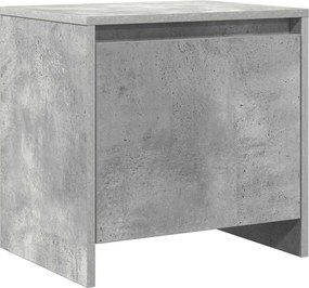 vidaXL Noptieră, gri beton, 45x34x44,5 cm, lemn prelucrat