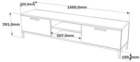 Set mobilier living Relundetta (Pin atlantic + antracit). 1107148