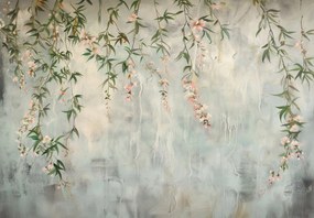 Fototapet - Perete cu Flori (147x102 cm)