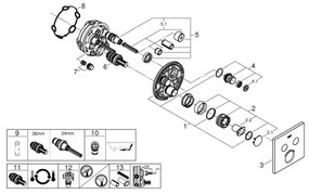 GROHE 29124A00 - Baterie termostatică GROHTHERM SMARTCONTROL grafit