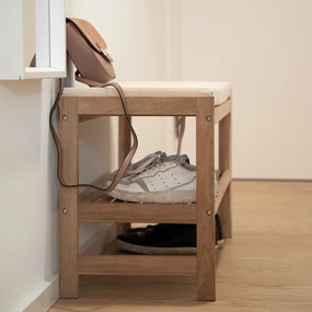 Wenko Șapcă de pantofi din lemn cu scaun ACINA
