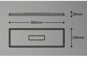 Plafonieră LED FREE LED/22W/230V 58x20 cm Briloner 3394-014