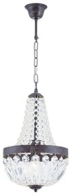 Lustră de cristal pe lanț Orion HL 6-1551/1 ARILA 1xE27/60W/230V maro/patină