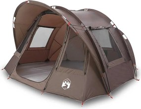 vidaXL Cort de pescuit pentru 2 persoane, maro, impermeabil