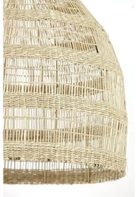 Lustră în culoare naturală cu abajur din iarbă de mare ø 50 cm Sagar – Light &amp; Living