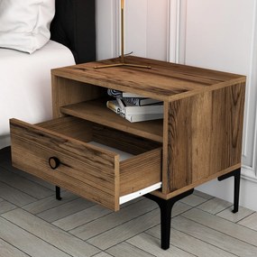 Măsuță de noptieră Lisbon Walnut