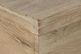 Cufar vintage, din lemn de tec, Chestnut