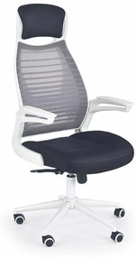Scaun de birou Franklin alb negru
