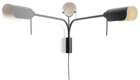 Aplica metal stil retro abajur ajustabil MARTINICA XL negru