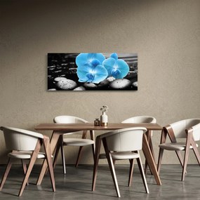 Tablou - Orhidee albastră (120x50 cm)