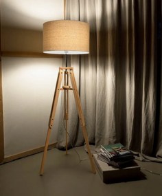 Lampadar cu trepied din lemn, KLIMT PT1 WOOD 137827