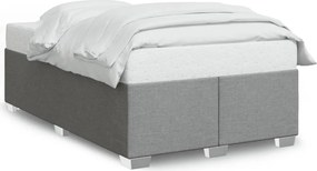 vidaXL Cadru de pat fără saltea țesătură gri deschis 120x190 cm