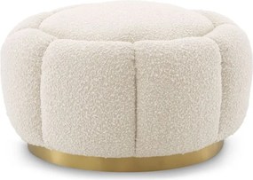Taburete ottoman design elegant LUX Inger, boucle crem 115620 HZ