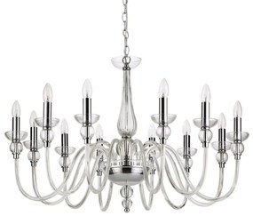 Candelabru elegant cu 12 brate DOGE SP12 TRASPARENTE 168906