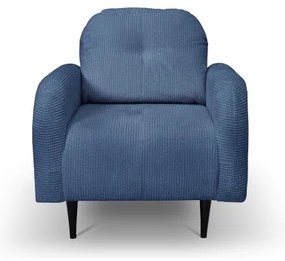 Fotoliu tapițat CLOUDY, albastru