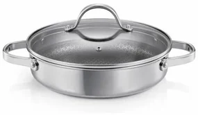 Tigaie adâncă cu capac Tescoma SteelCRAFT diametru 24 cm, 2 mânere, 24 cm