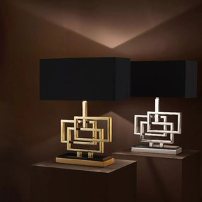 Veioza, lampa de masa eleganta, clasica, finisaj brass, Windolf 109626 HZ