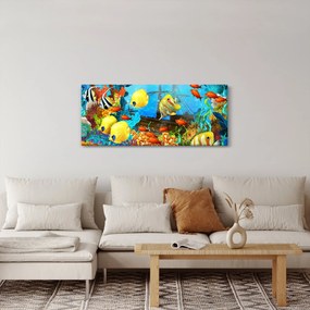 Tablou - Recif de corali colorat (120x50 cm)