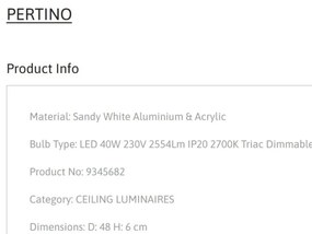 Plafoniera LED dimabila design circular PERTINO D-48cm
