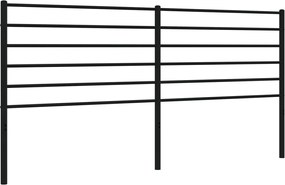 vidaXL Tăblie de pat de schimb metalică, negru, 200 cm