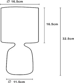 Lucide 47503/81/31 - Lampă de masă COSBY 1xE14/40W/230V