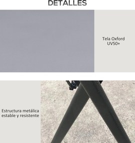 Outsunny Cort pliabil pop-up cu înălțime reglabilă Protecție UV50+ dublu acoperiș și plasă anti-țânțari 4x4x2,8 m gri deschis | Aosom Romania