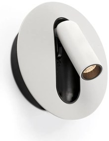 Aplica cu reader LED directionabil stil minimalist TIMIT alb