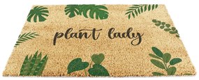 Covoraș de intrare din fibre de nucă de cocos 40x60 cm Plant Lady – Artsy Doormats