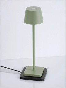 Veioza/Lampa de masa LED portabila exterior IP54 DECK verde