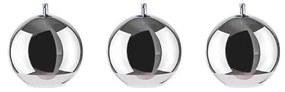 Lustra design modern Silver Ball 3 line